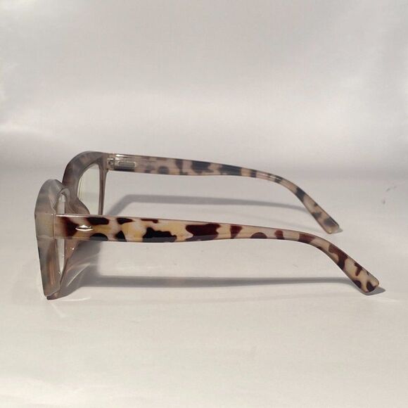 1096 Claudia 2.5 Black Pink Tortoise Reading Glasses Square Concave Readers N… - Picture 4 of 9